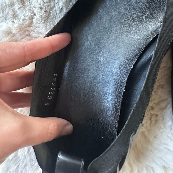 Chanel Black Patent Leather Cap Toe Stretch Spirit Ballet Flats 38.5 - Picture 10 of 11